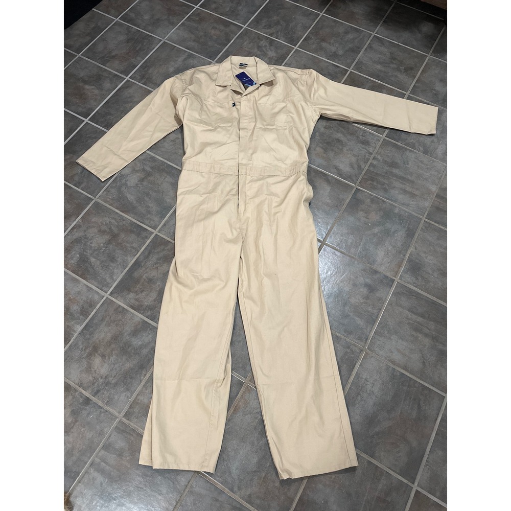Kolossus Workwear Khaki Tan Long Sleeve Coveralls KC03 3XL Regular NEW